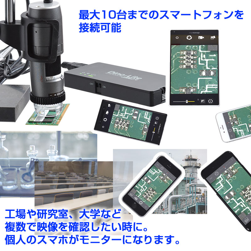 Dino-Liteシリーズ用コネクト(タブレット&スマホ無線接続 Dino-Liteシリーズ用コネクト(タブレット&スマホ無線接続